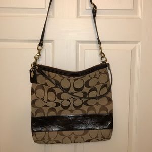 Authentic Coach cross body tote
